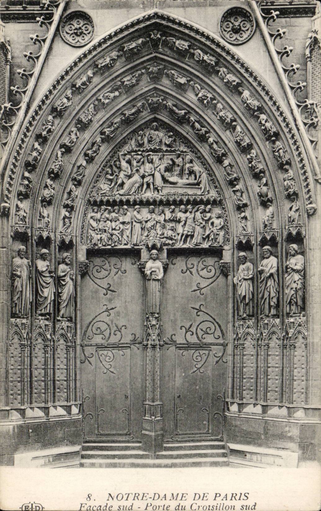 CPA Paris unser sudliches Front Gatter der Dame-der sudlichen Klammer