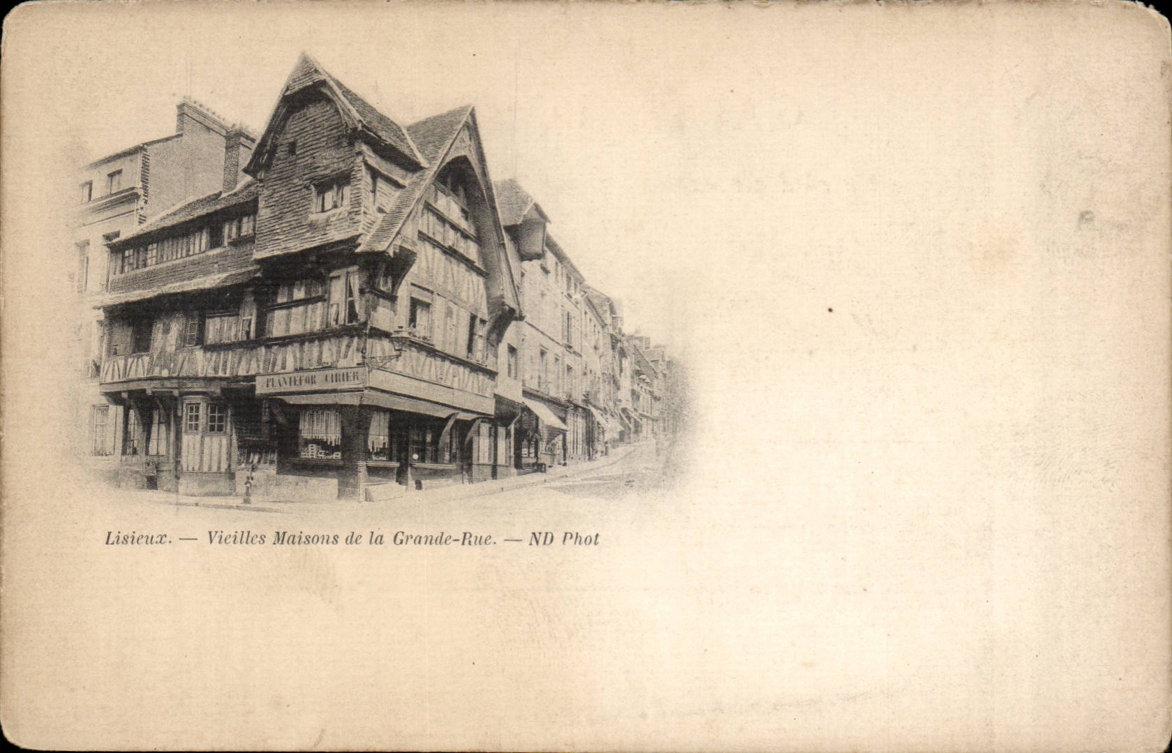 CPA Lisieux Hauser der alten Frauen der Hauptstrasse