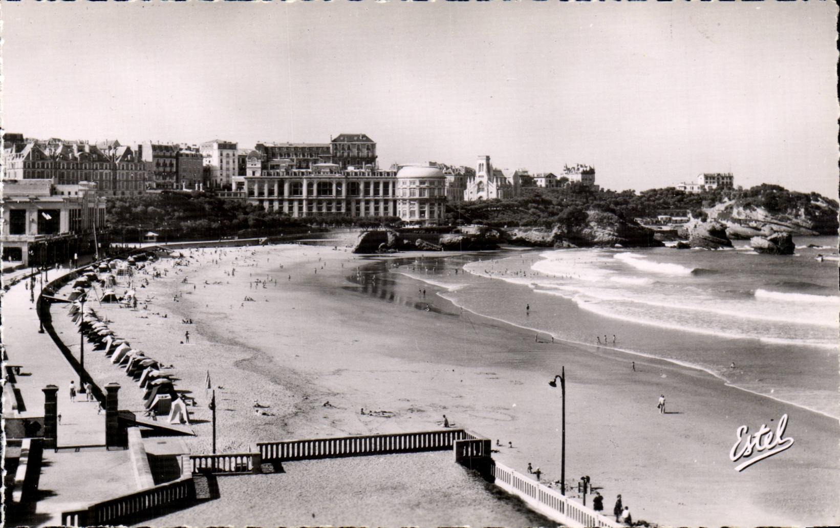 CPSM Biarritz La grande plage