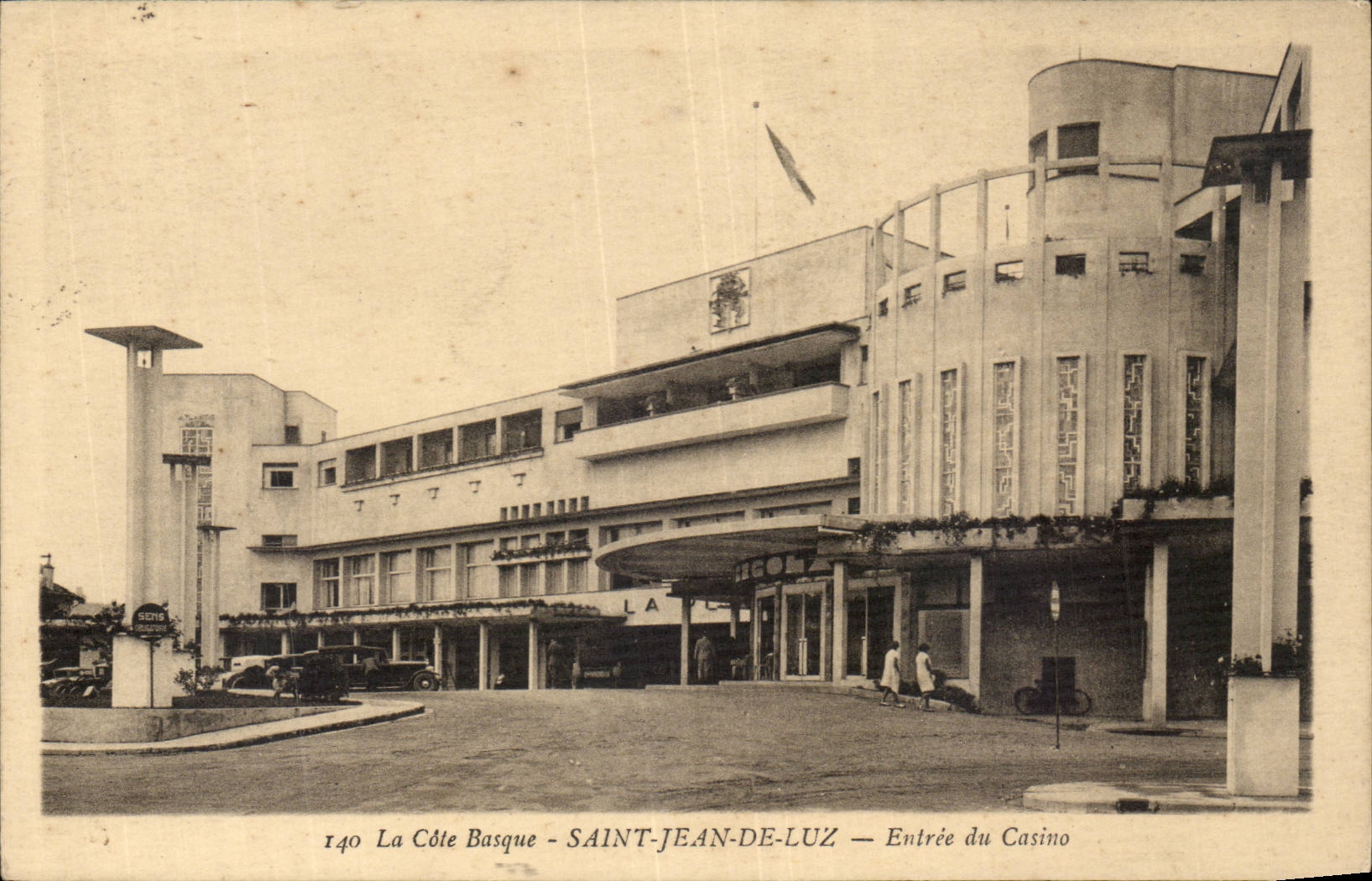 CPA St Jean de Luz Entree du casino
