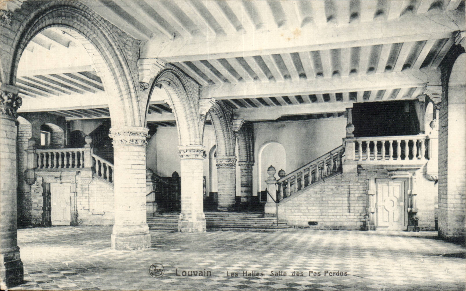 CPA Belgium Leuwen the markets Room of the lost steps