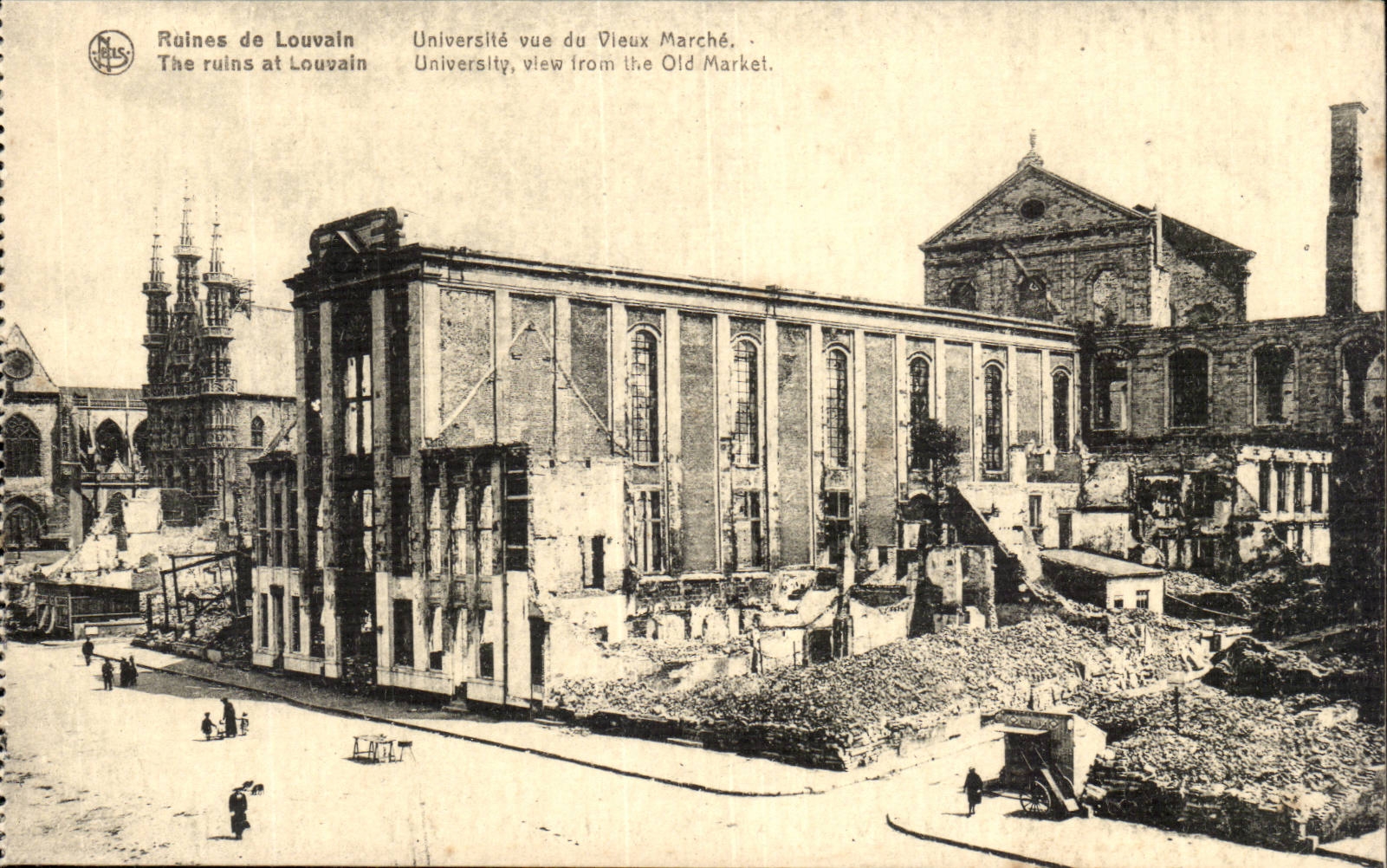 CPA Belgium Leuwen University seen of the old market