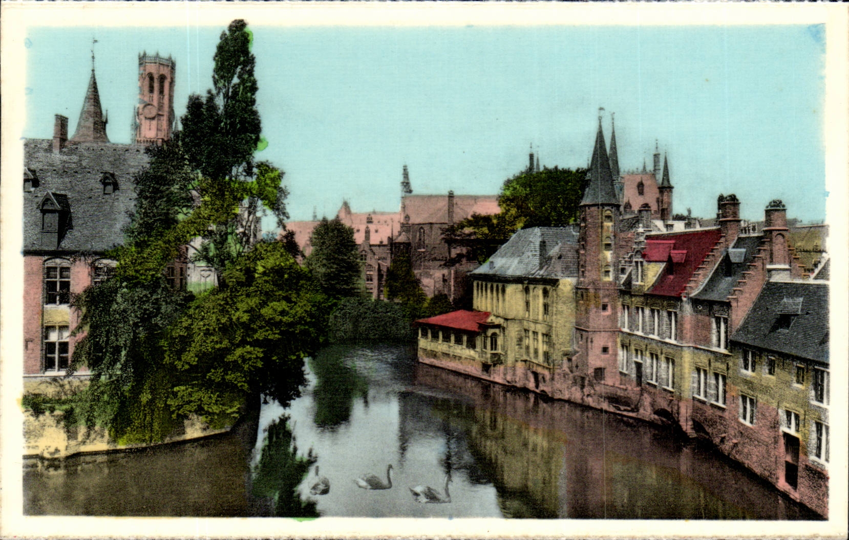 Belgium Bruges Quay of the rosary