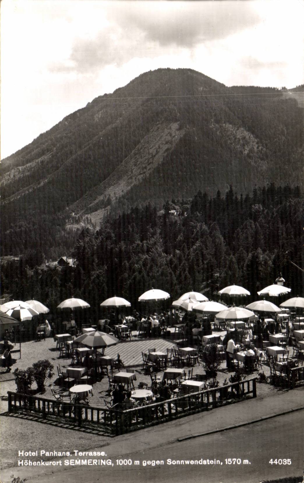 CPSM Hotel Panhans terrasse Semmering