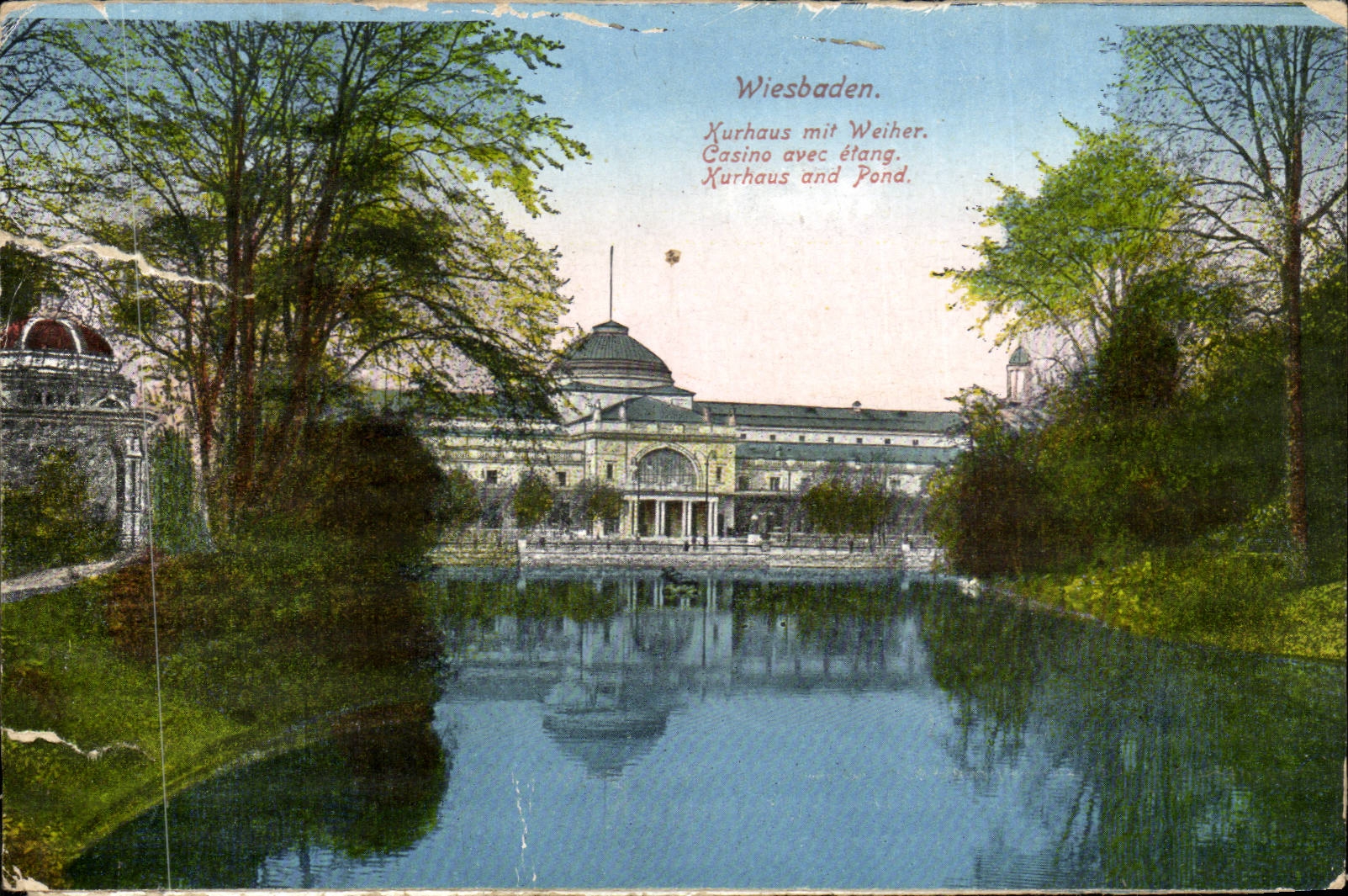 CPA Wiesbaden Casino with pond