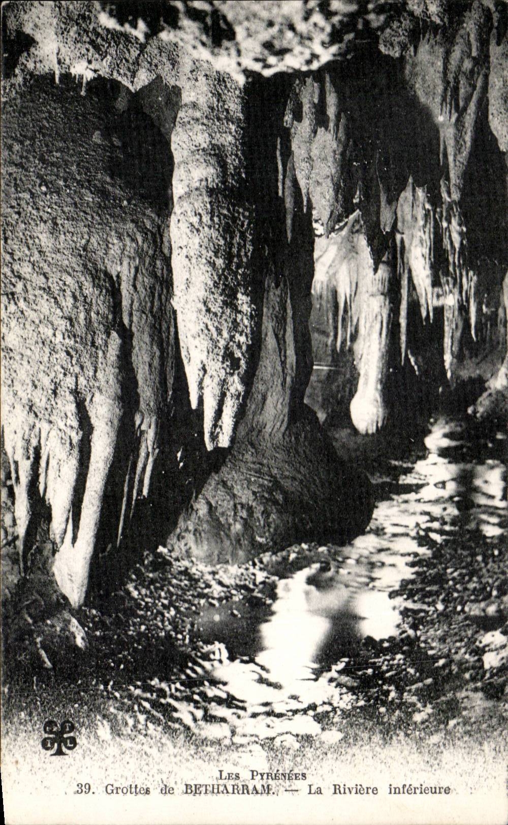 CPA Hohlen von Betharram der unterere Fluss