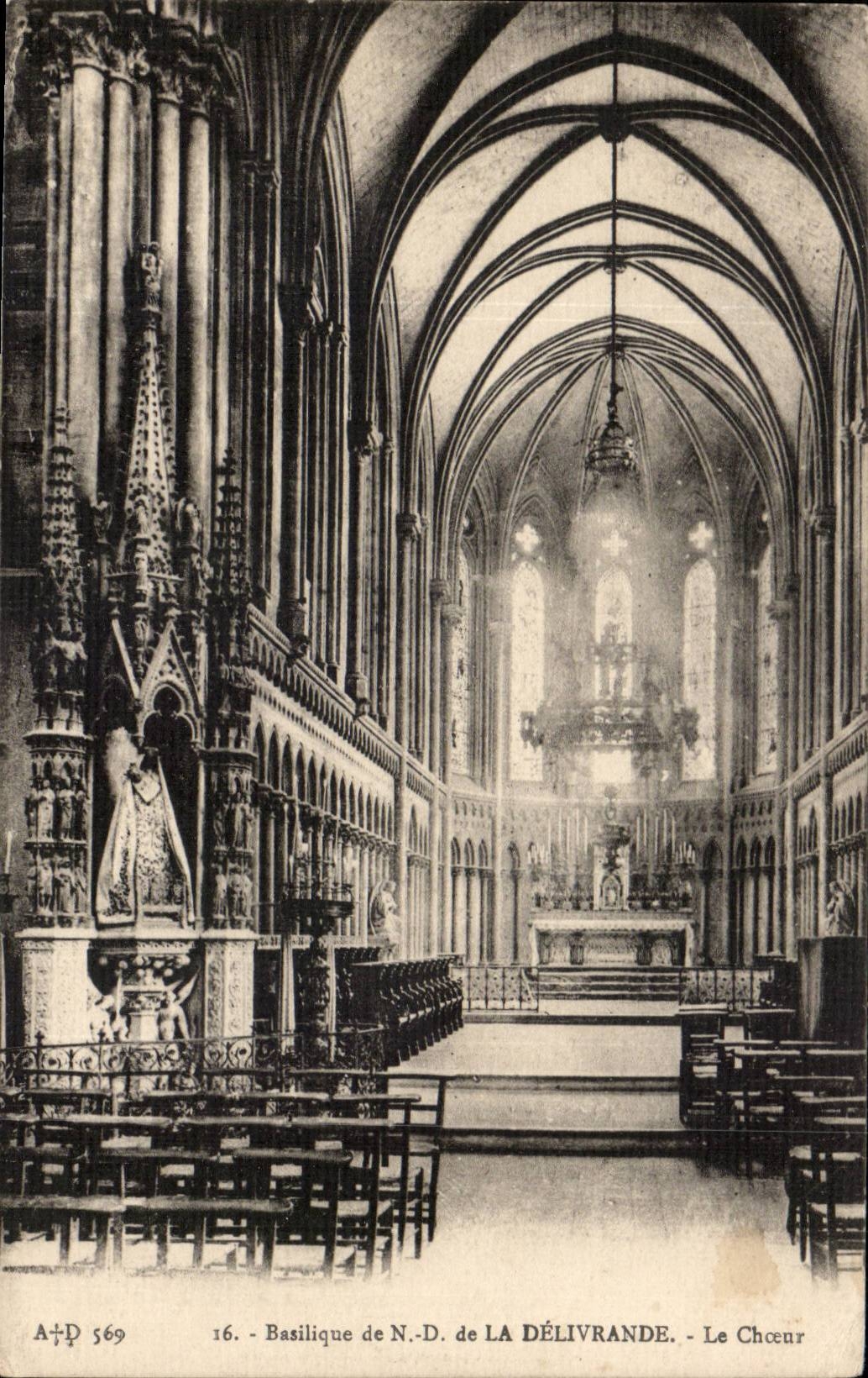 CPA Basilica of Nd of Delivrande chorus