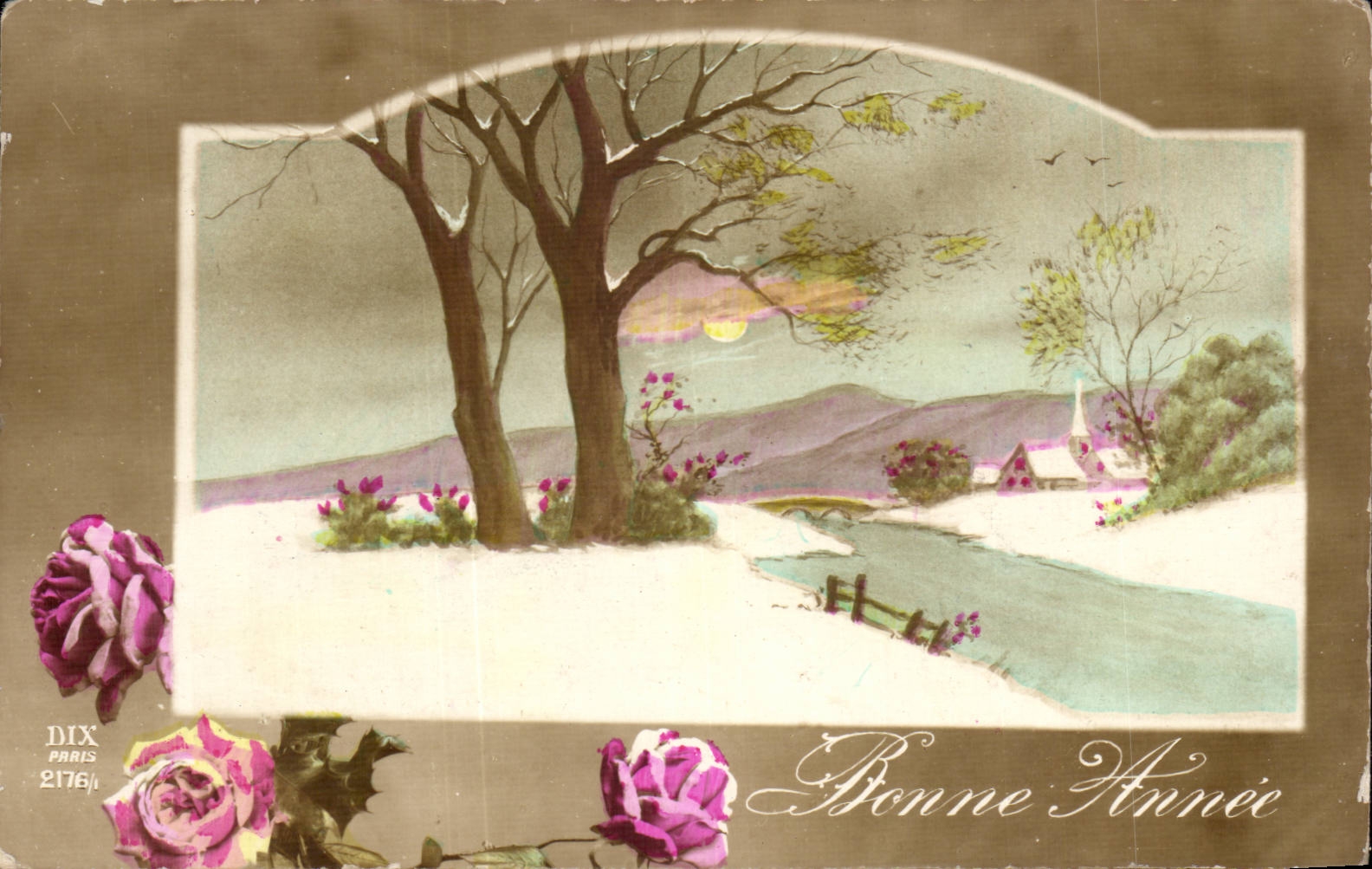 CPA Fantasy Landscape in winter Happy New Year