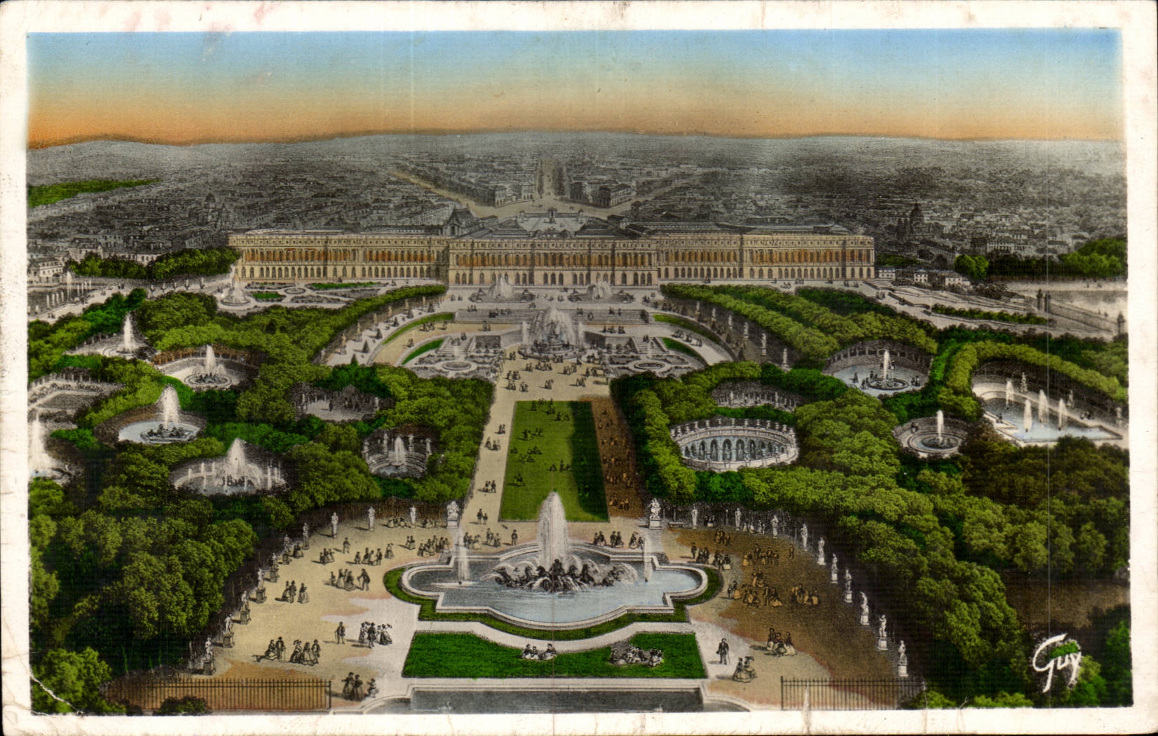 CPA Versailles the castle View