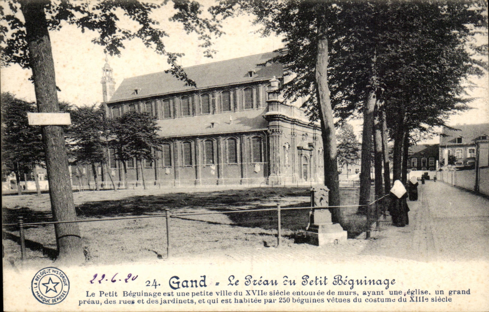 CPA Belgium Ghent the Courtyard of Small Beguinage