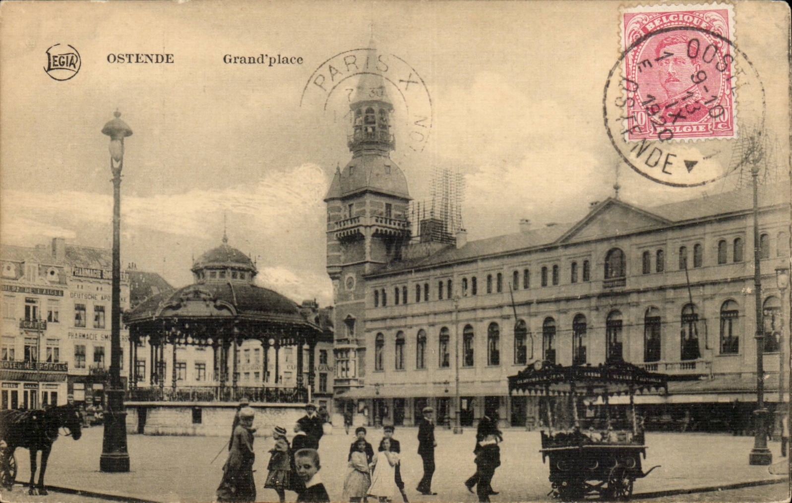 CPA Belgium Ostend Grand places