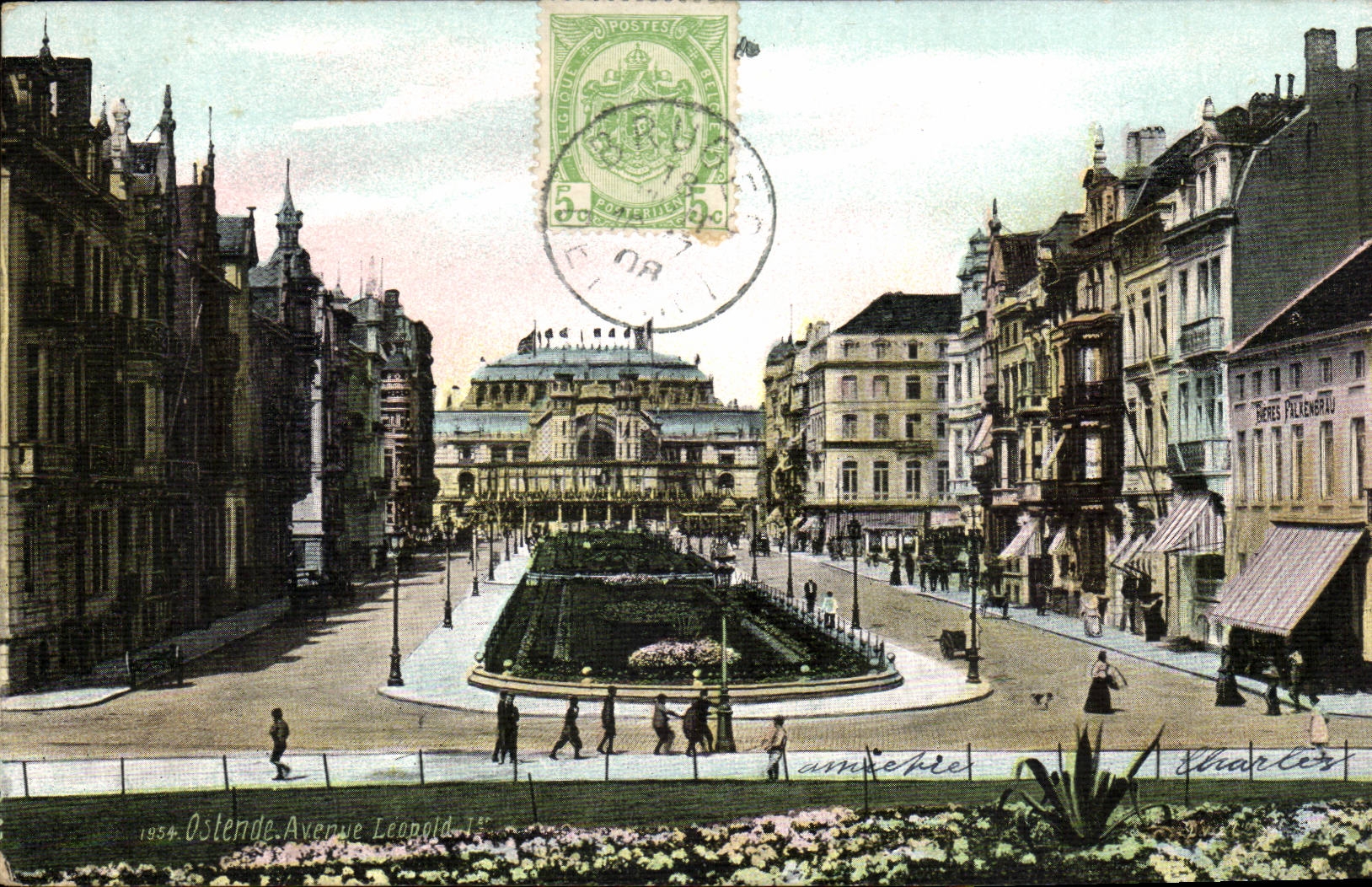 CPA Belgien Ostende das Leopold 1 auftrat