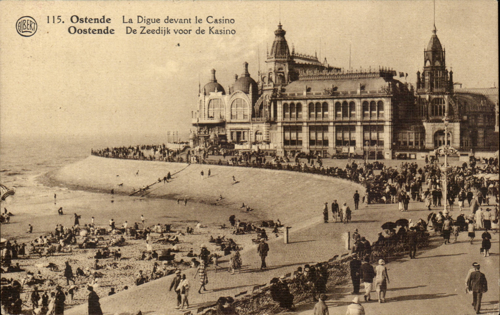 CPA Belgien Ostende die Verdammung vor dem Kasino