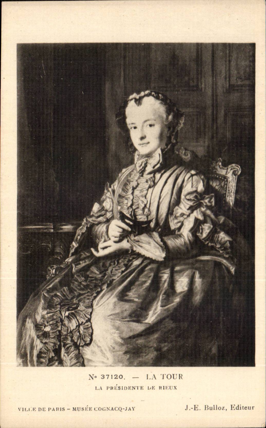 CPA La Tour La Presidente de Rieux Musee Cognacq Jay Paris