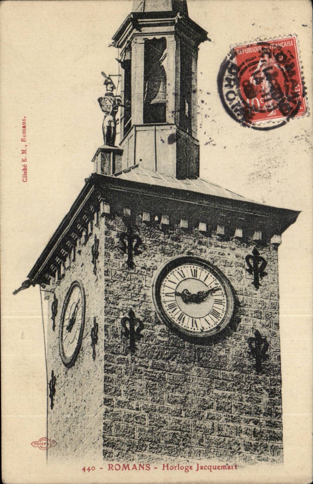 CPA Romans Horloge Jacquemart