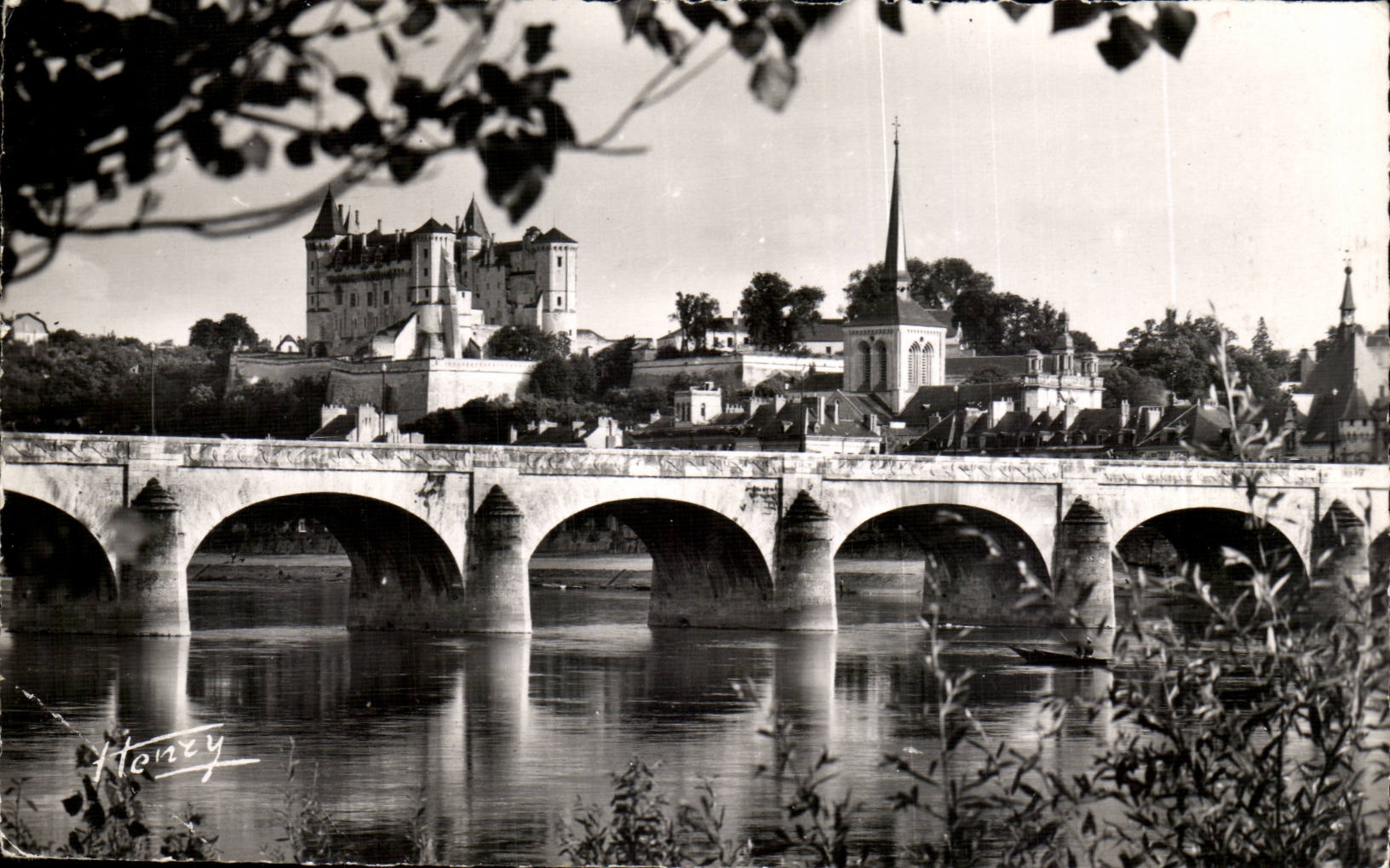 CPSM Saumur the Loire and its castle