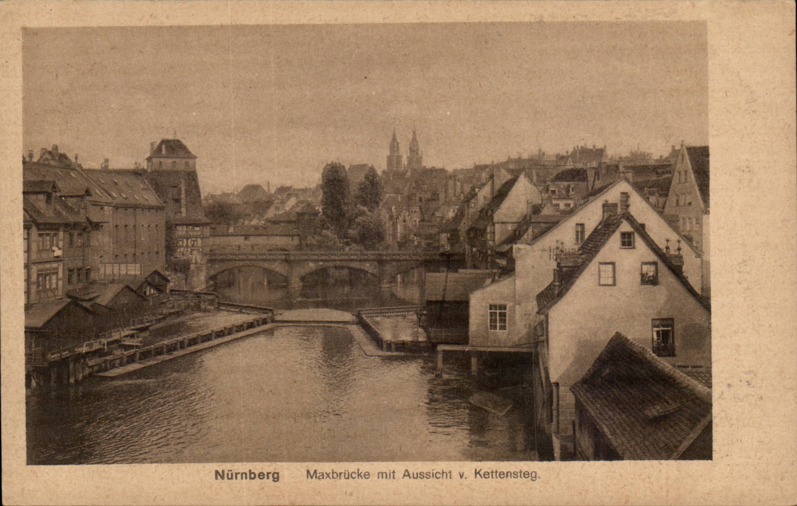 CPA Nurnberg Maxbrucke put Aussicht v Kettensteg