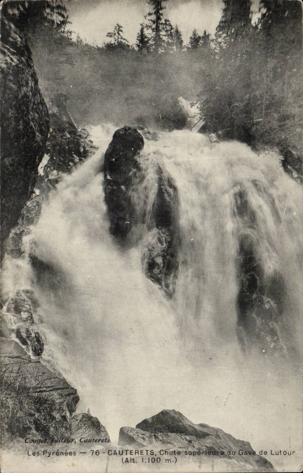 CPA Cauterets Falle hoher von gaben de Lutour