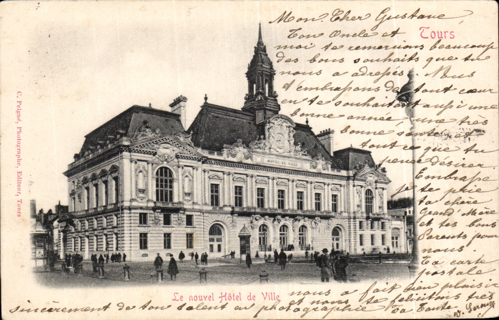 CPA Tours Le nouvel hotel de ville