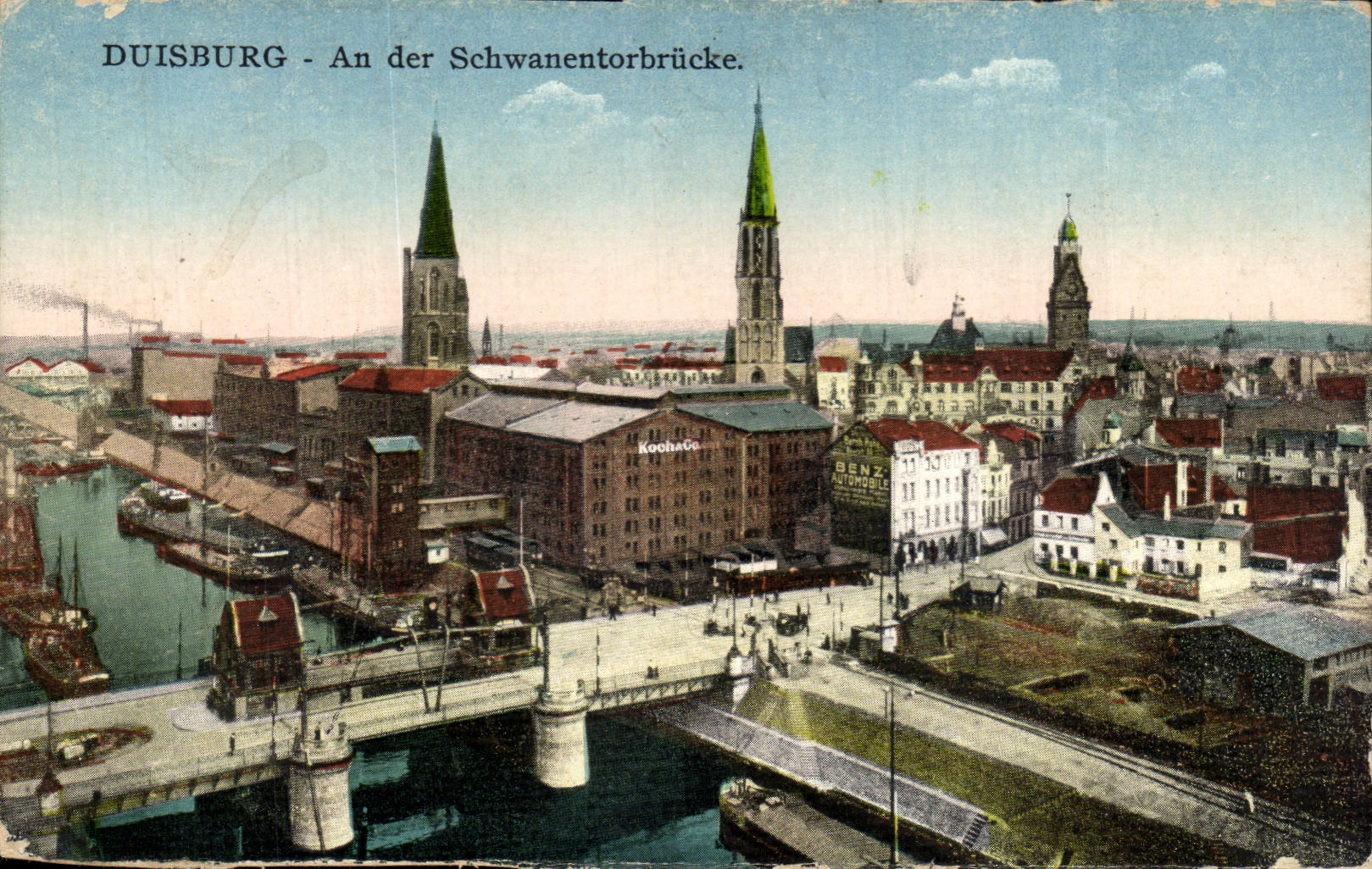 CPA Duisburg Year der Schwanentorbrucke