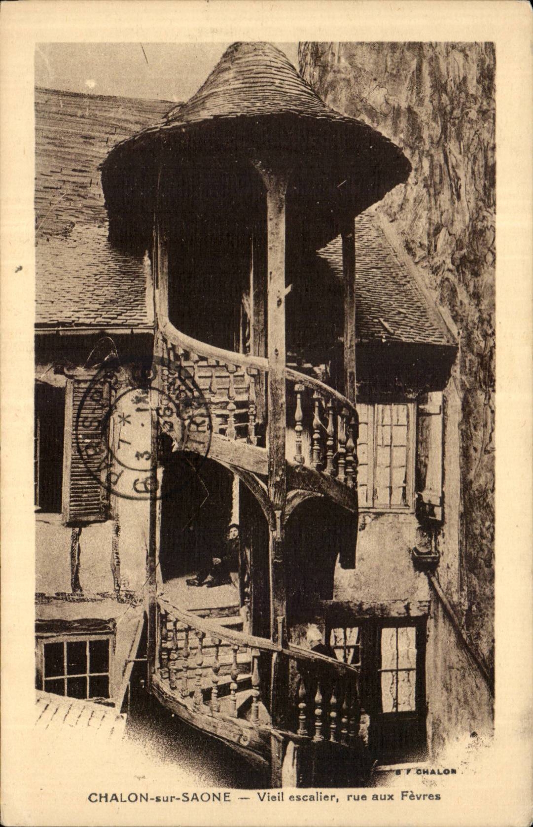 CPA Old Trawl-net on the Saone staircase street with the Boilermen