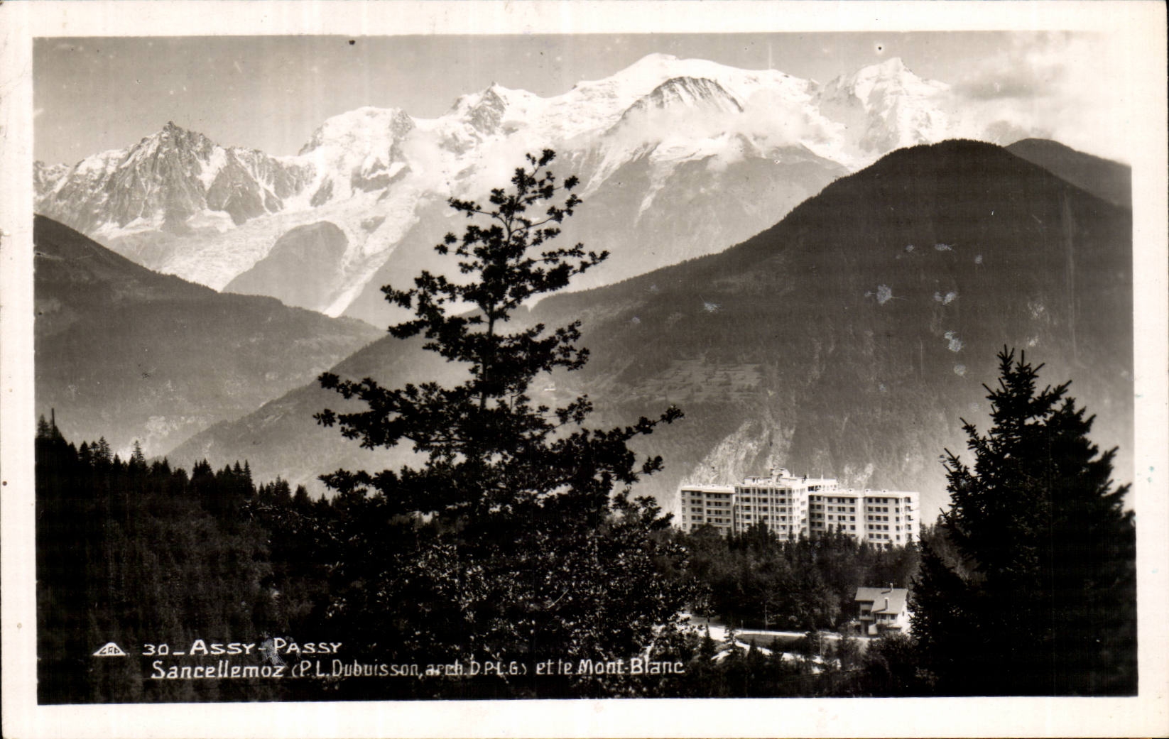 CPA ESA Passy Sancellemoz and Mont Blanc