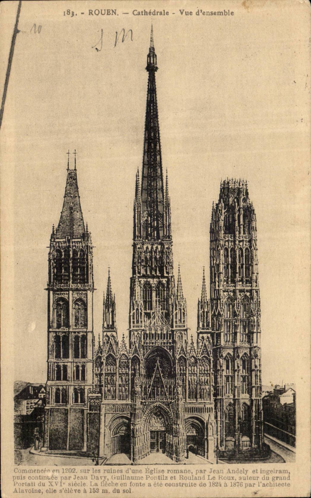 CPA the cathedral of Rouen