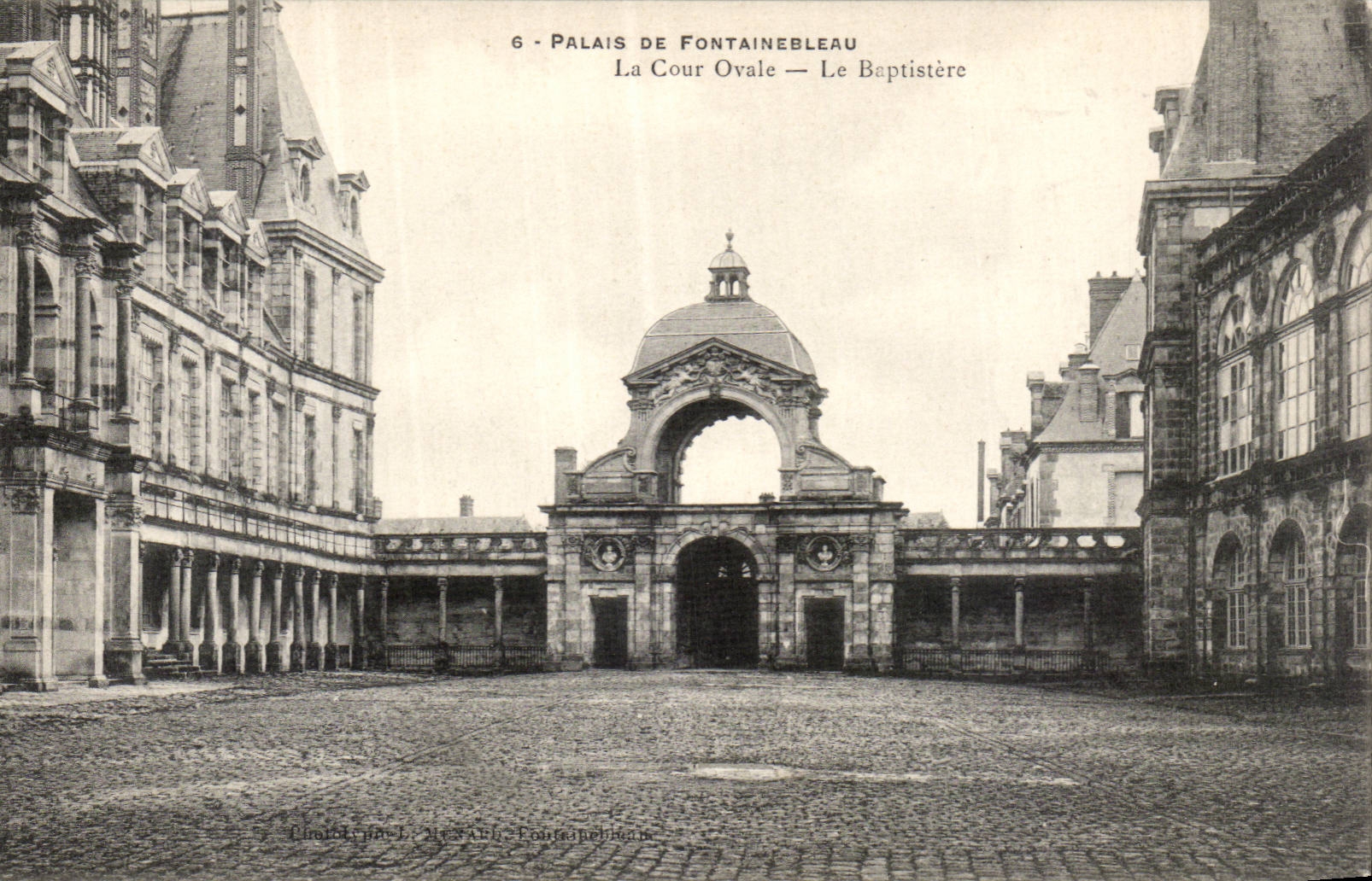 CPA Palate of Fontainebleau oval court the Baptistry