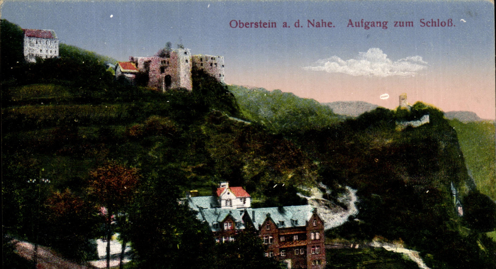 CPA Oberstein has Nahe Aufgang zum Schloss