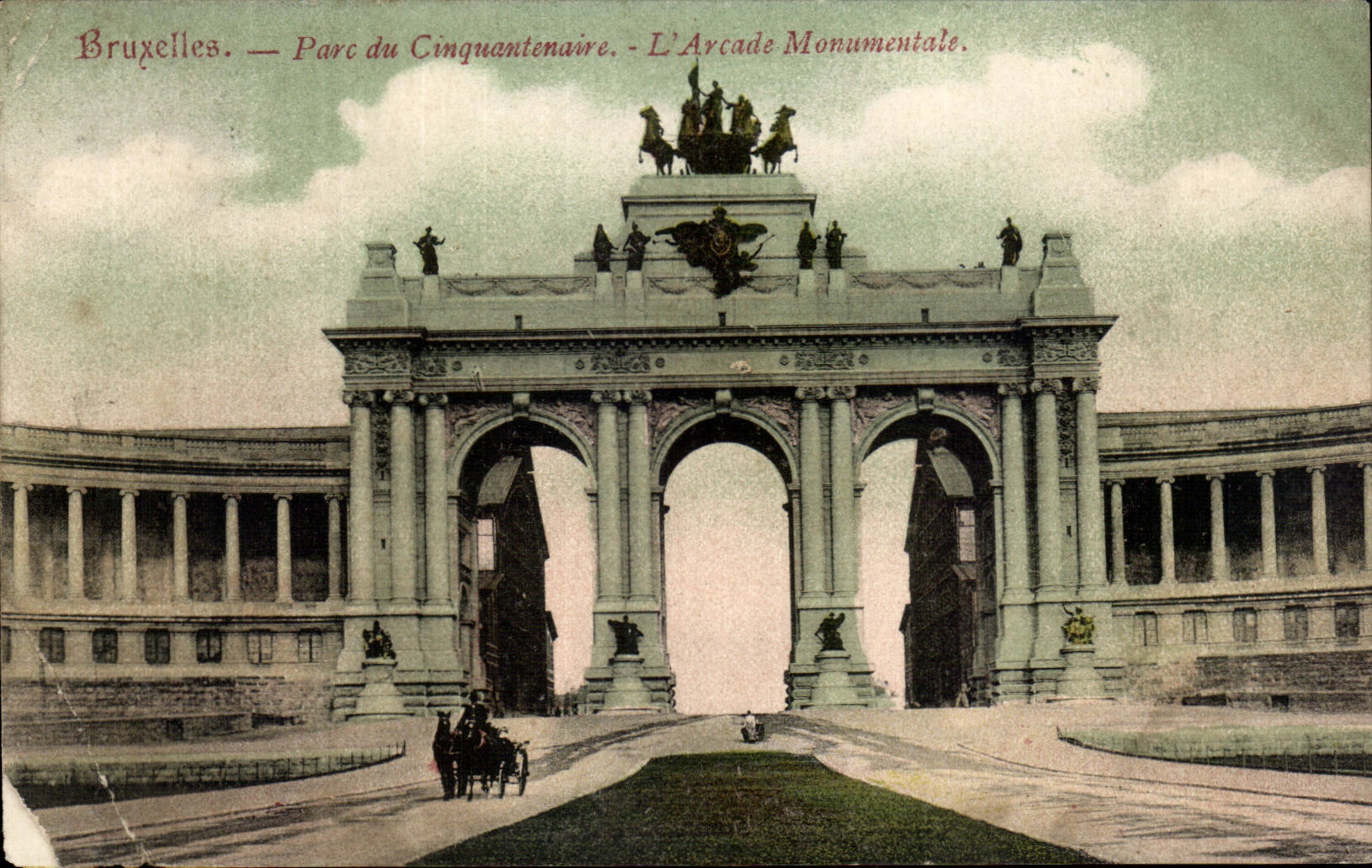 CPA Belgium Brussels Park of the fiftieth anniversary the monumental arcade