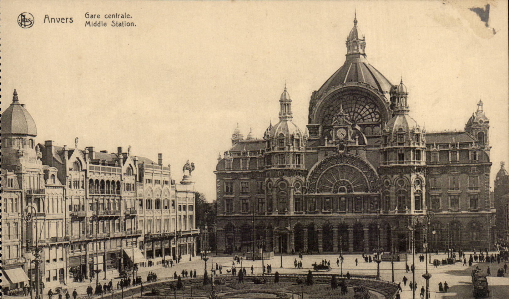 CPA Belgien Antwerpen Zentralestation