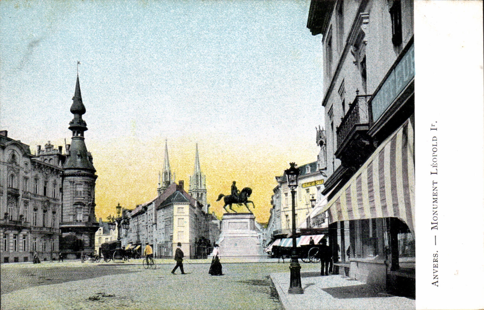 CPA Belgium Antwerp Leopold Monument 1st