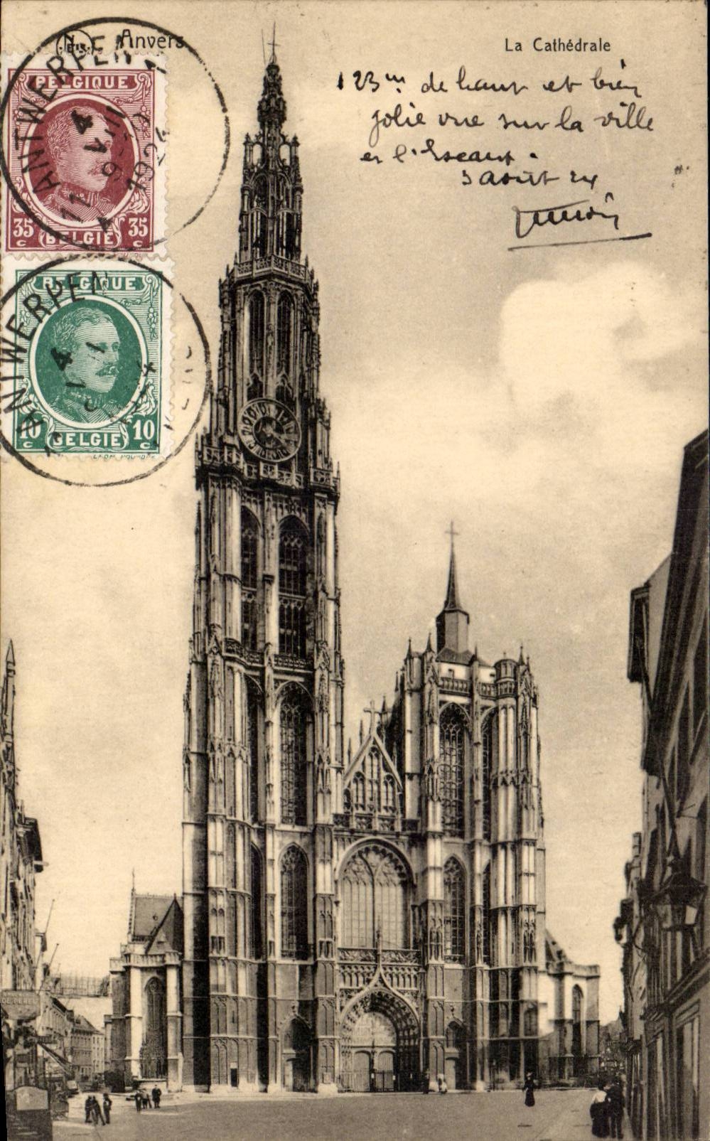 CPA Belgien Antwerpen die Kathedrale