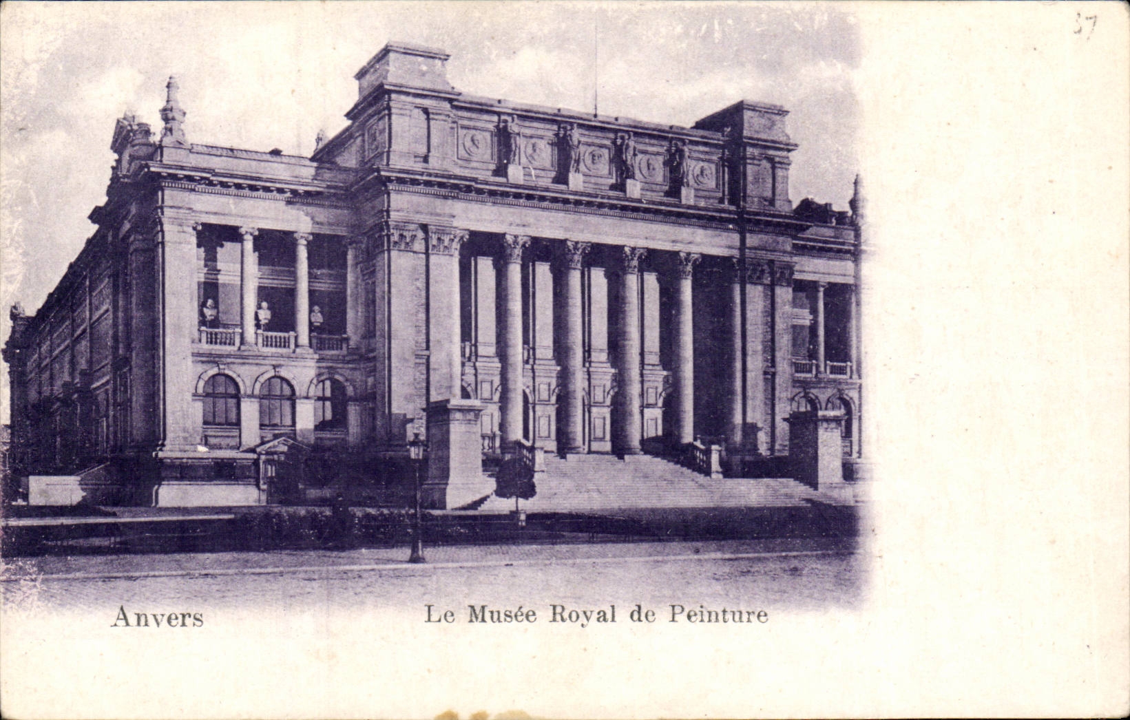 CPA Belgien Antwerpen das konigliche Museum des Anstriches (silberne Platten der Vorderseite)