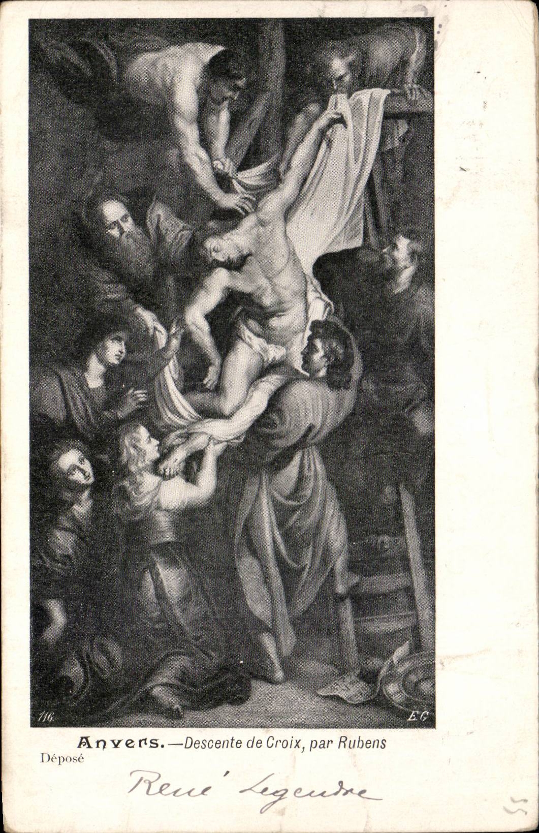 CPA Belgien Antwerpen Absetzung durch Rubens