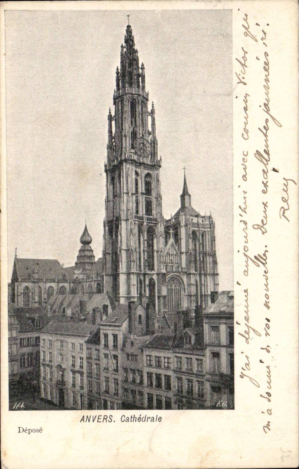CPA Belgium Antwerp Cathedral