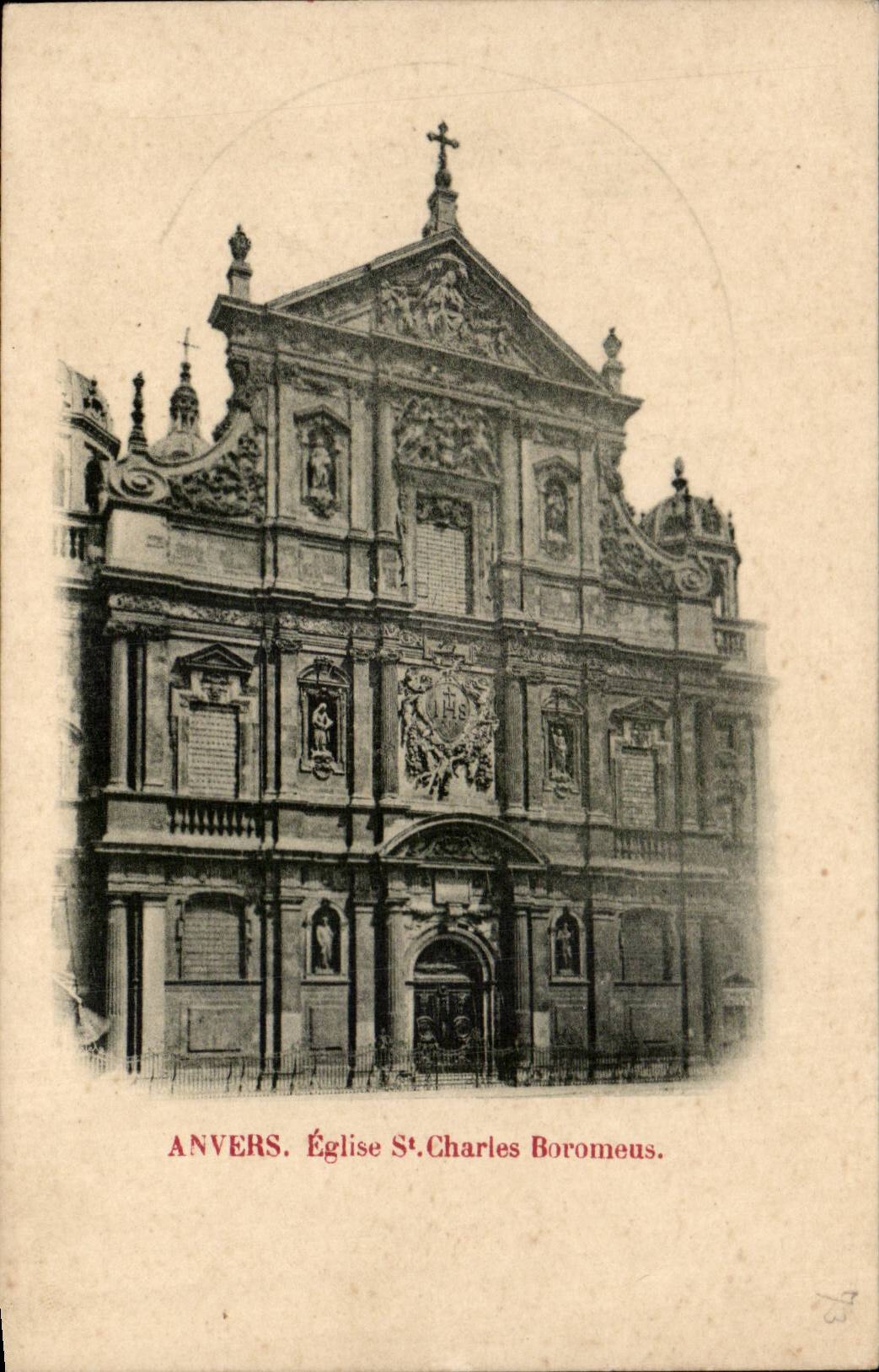 CPA Belgium Antwerp Church St Charles Boromeus