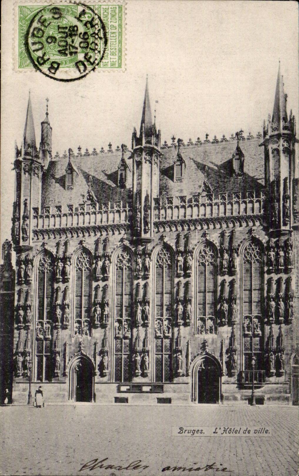 CPA Bruges the town hall