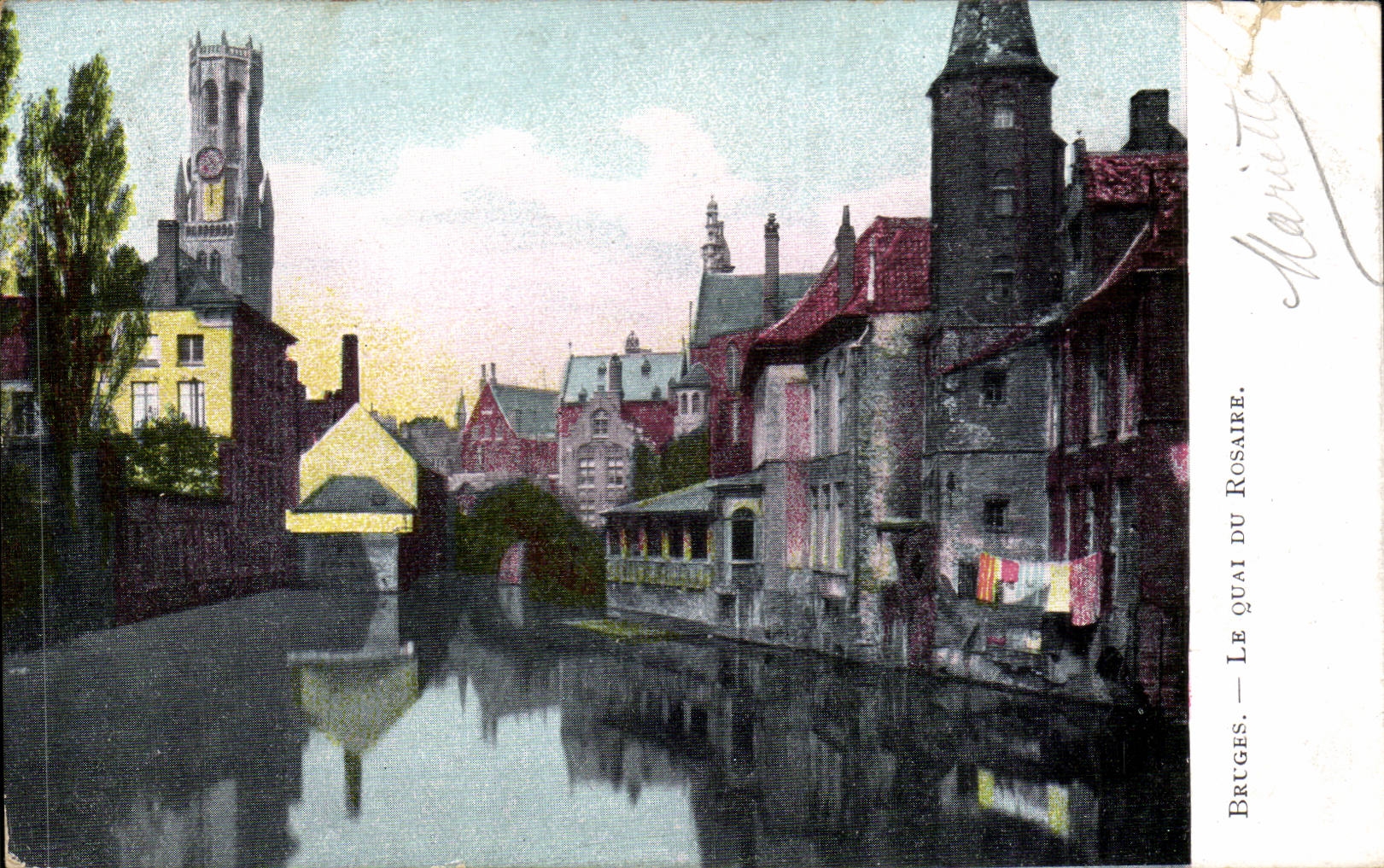 CPA Bruges the quay of the Rosary