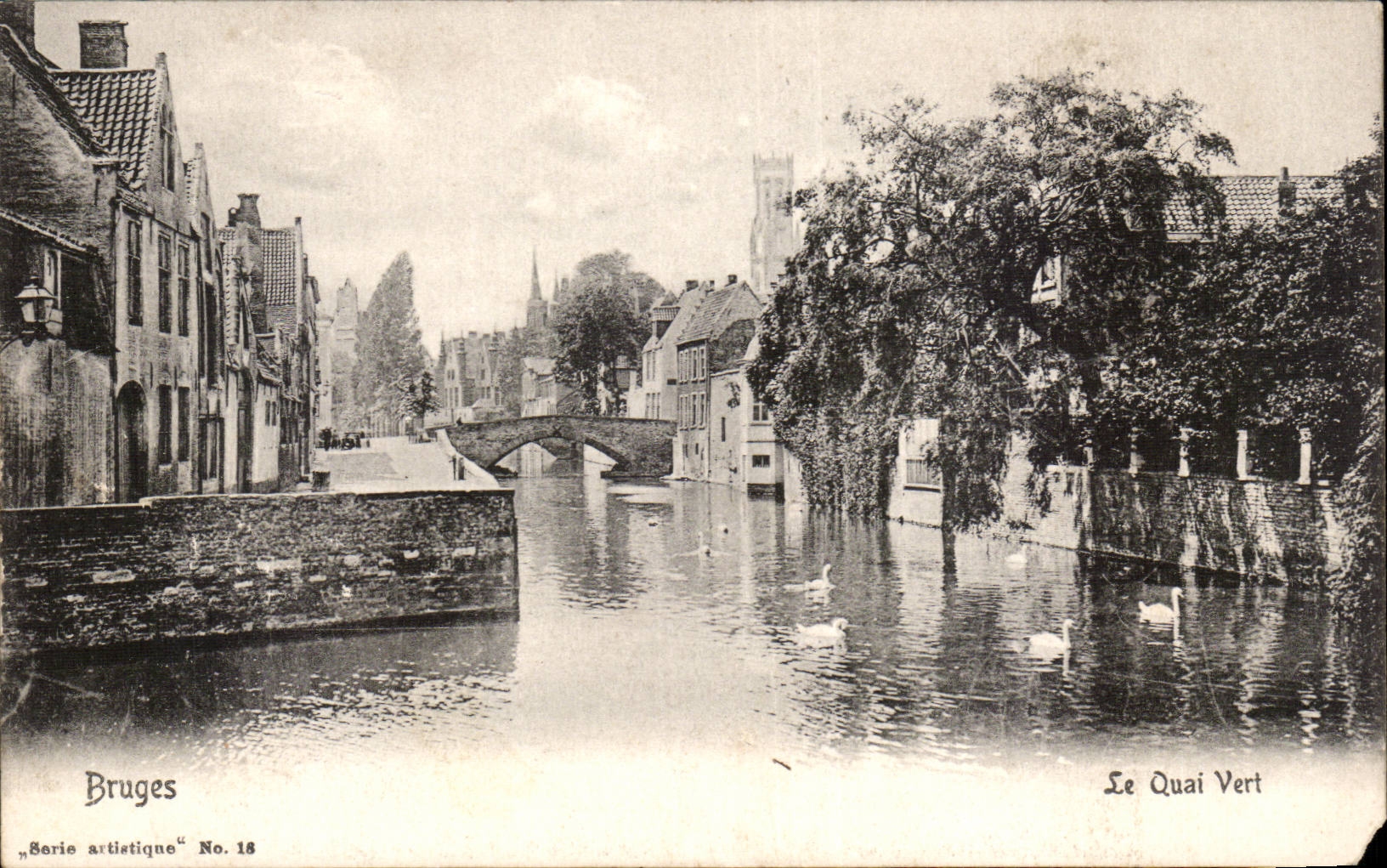 CPA Brugge das grune Kai