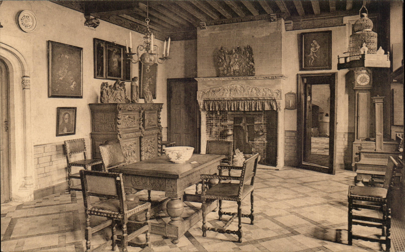 CPA Brugge Hotel Gruuthuuse kleiner Raum muss essen