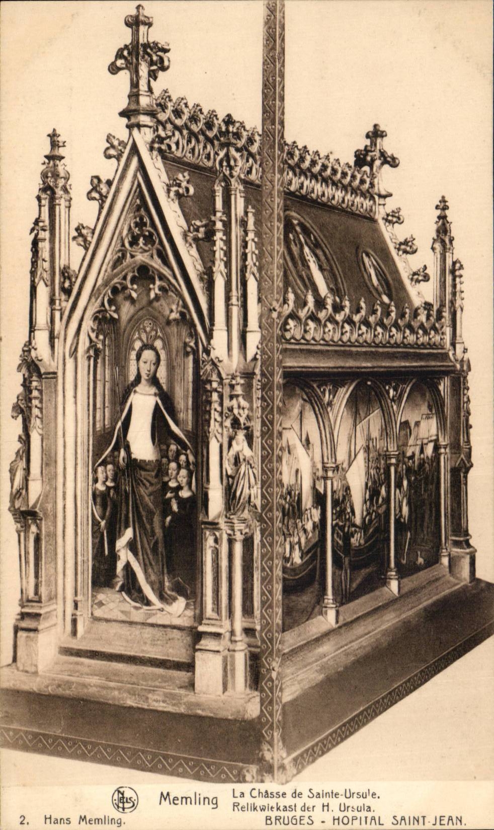 CPA Memling die Jagd Sainte des Ursule Krankenhauses Saint Jean