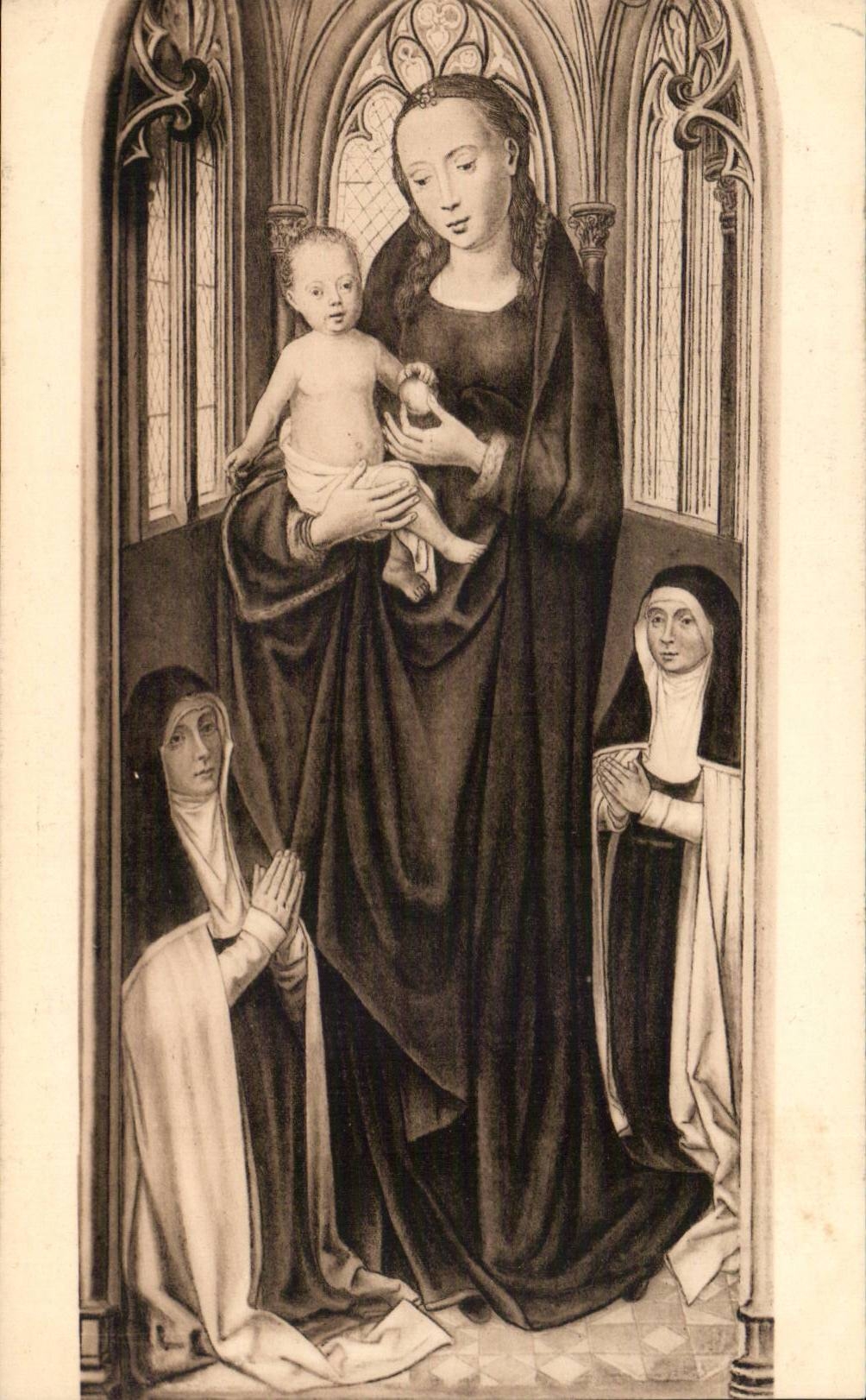 CPA Belgique Memling La chasse de Sainte Ursule Ste Ursule protegeant les vierges Bruges