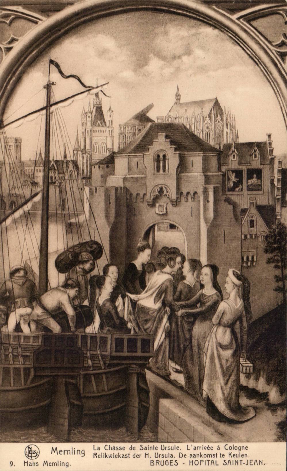 CPA Belgique La chasse de ste Ursule L'arrivee a Cologne Bruges