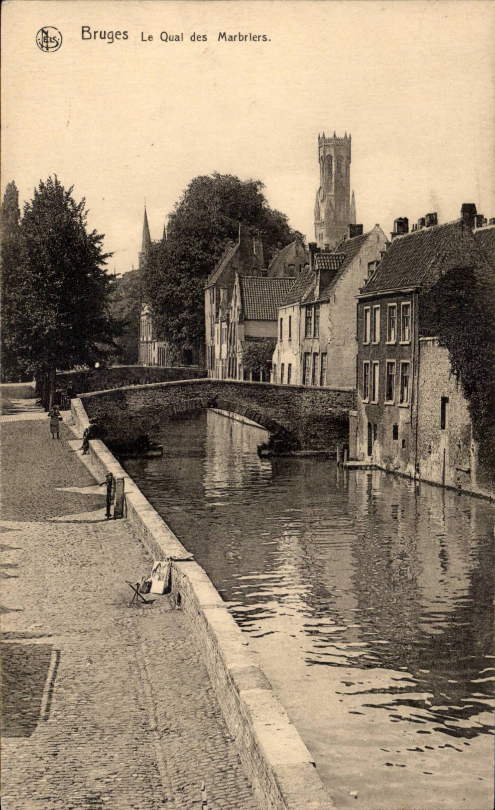 CPA Belgien Brugge das Kai der hervorragenden Maurer