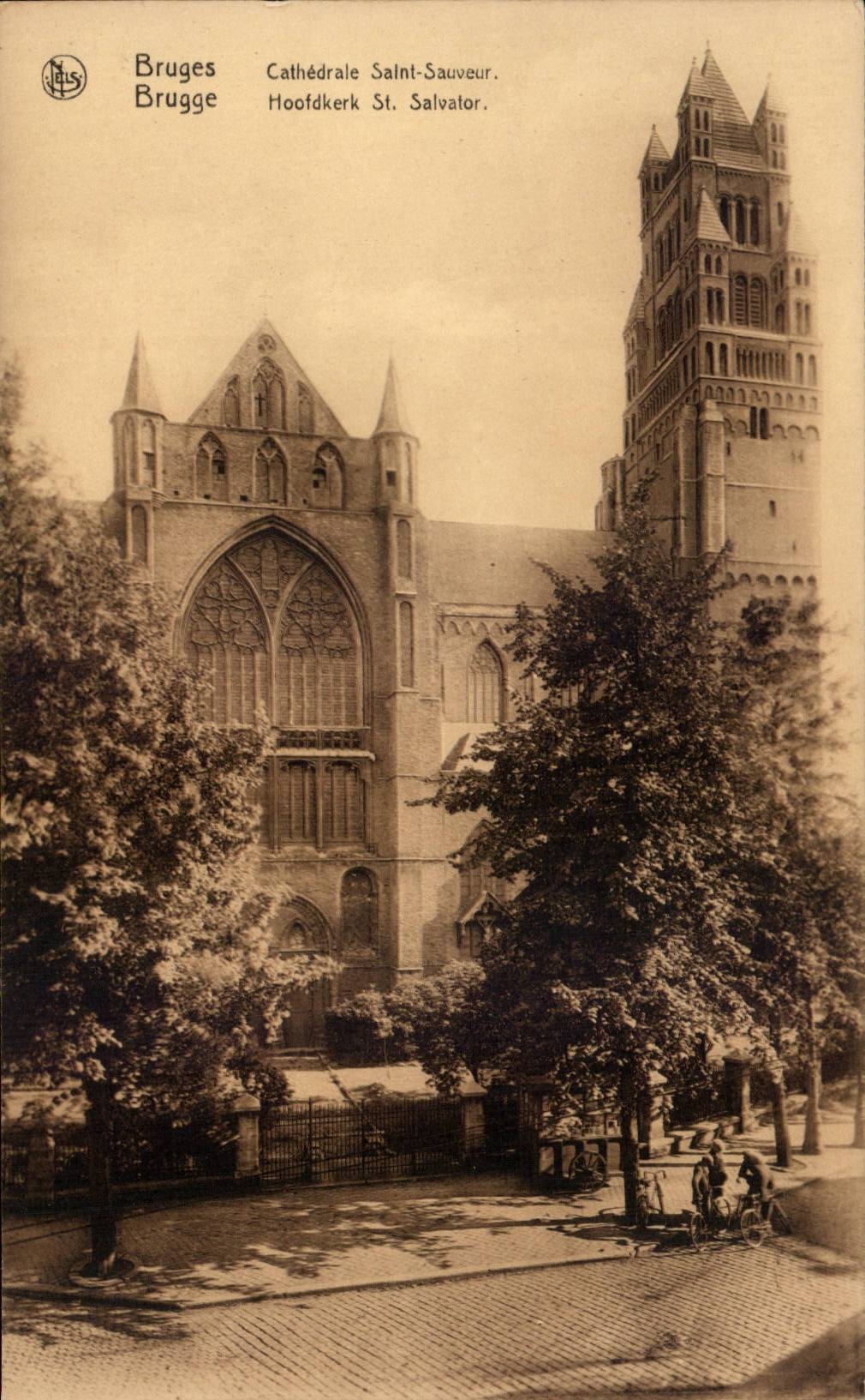 CPA Belgium Bruges Cathedral Saint saver