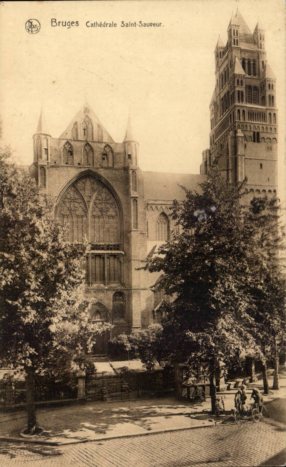 CPA Belgium Bruges Cathedral Saint saver
