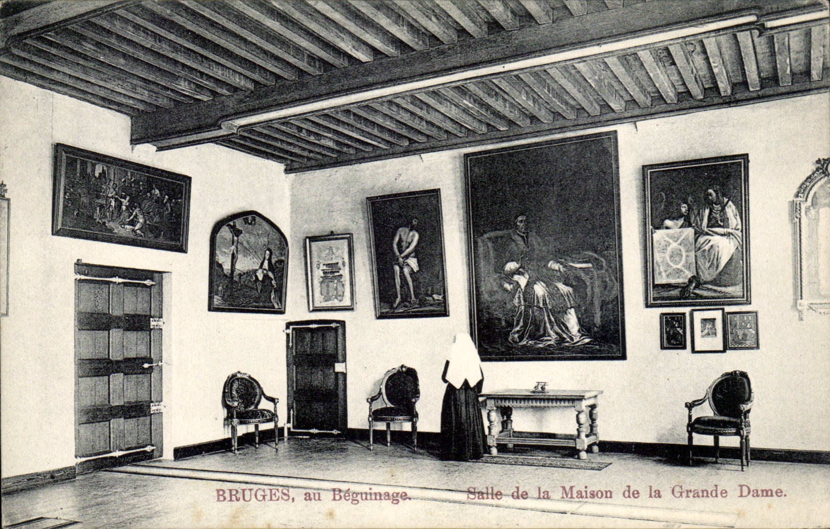 CPA Belgium Bruges in Beguinage Room of the house of the great lady