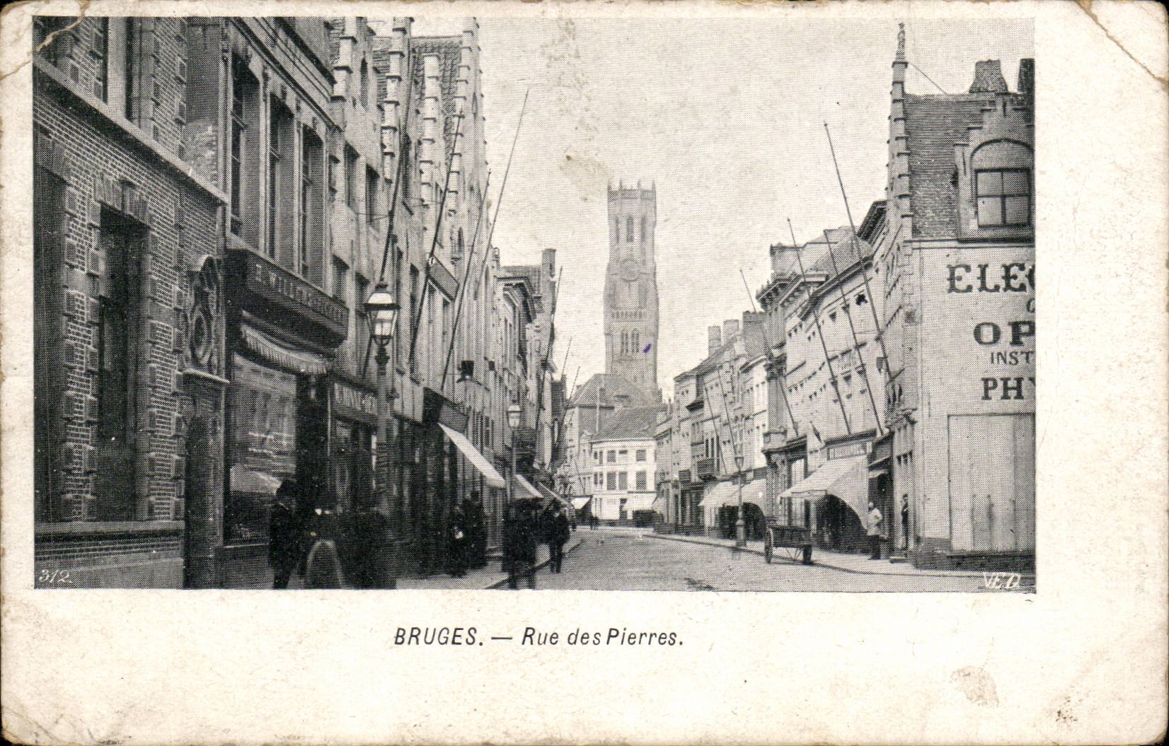 CPA Belgium Bruges Street of the Stones
