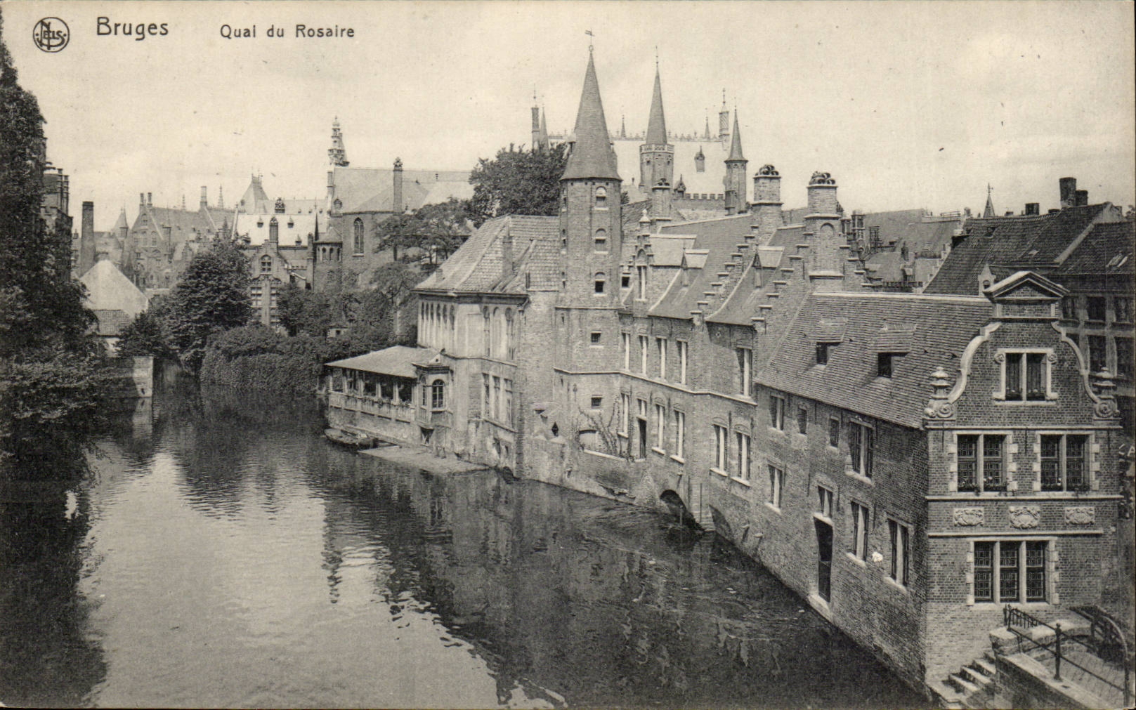 CPA Belgium Bruges Quay of the rosary